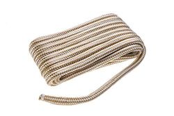 Seachoice Filo di ancoraggio in nylon a doppia treccia con giuntura ad occhiello, preristretto, stabilizzato al calore, 1,9 cm x 9,5 m, oro bianco