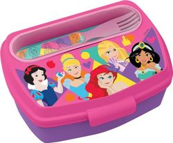 TataWay in viaggio si cresce SANDWICH BOX + CUTLERY SET FUNNY PRINCESSES