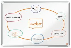Nobo Premium Plus Lavagna Magnetica Laccata - 900x600 mm, Cornice in alluminio, Certificazione Ecolabel UE, 1915155