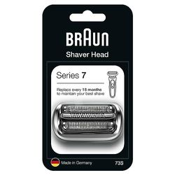 Braun Series 7 Electric Shaver Replacement Head, Easily Attach Your New Shaver Head, Compatible With New Generation Series 7 Shavers , 73S, Silver