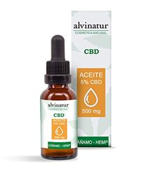 Alvinatur - Oil 5% CBD 10 ml, with hemp, natural ingredients, with essential oils, mix with cream or other cosmetics and apply massage, bottle with dispenser