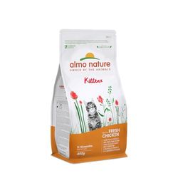 Almo Nature Kitten, Droogvoer Kittens met Verse Kip | Verpakking van 400 g