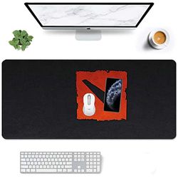 GrimClub Gaming Mouse Mat Table Mat Large Size 70 x 30 cm Thick 3 mm Durable Non-Slip Mouse Mat with Rubber Base and Stitched Edges Speed Gamer Mouse Mat for Gamers, Office and Home
