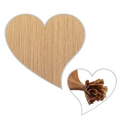 GLOBAL EXTEND® 25 ciocche di capelli veri con cheratina bondings biondo sabbia 17, 45-47 cm, extension per capelli Remy Hair Extension per infoltire i capelli, bondings alla cheratina, 1 g, 1 g