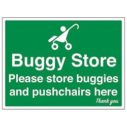 V Safety Buggy Store Panneau de sécurité en aluminium composite 3 mm 400 x 300 mm