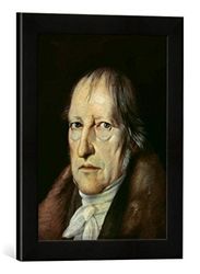 Ingelijste afbeelding van Jakob Schlesinger G.F.W.Hegel/J. Schlesinger, kunstdruk in hoogwaardige handgemaakte fotolijst, 30 x 40 cm, mat zwart