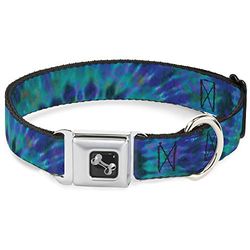 Gesp-Weg, 1" Wide - Fits 15-26" Neck - Large, Tie Dye Green/Blue/Purple