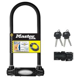 Master Lock Catena Bici U, Chiave, Supporto per il Trasporto, Certificato Antifurto, XL, 8195EURDPROCOLW, Da utilizzare con bici elettriche, da montagna, da strada, pieghevoli