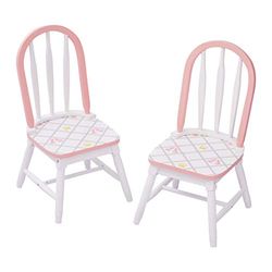 Fantasy Fields 2 chaises Enfant Swan Lake en Bois pour Fille bébé TD-12718A2