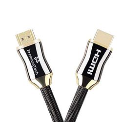 PremiumTech - Cable HDMI 2.1 Soporta hasta 10K, 8K 60Hz y 4K 120Hz - Ultra High Speed 48GB/s - Dolby Vision Atmos - eARC - HDR10+ (5m)