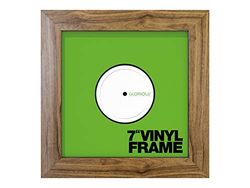 Glorious Vinyl Frame Set 7" Rosewood - 3x Vinyl Cover Frame voor 7" gramplaten, Eenvoudig aanbrengen en vervangen, houtkleurig