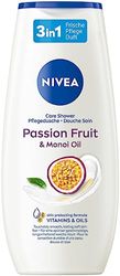 NIVEA Passion Fruit - Doccia per la cura (250 ml), gel doccia a pH neutro, con olio monoi, idratante con profumo fruttato di frutto della passione