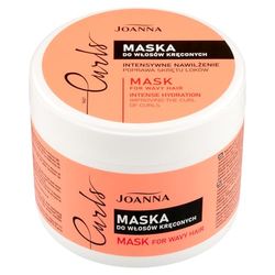 Joanna Lockar hårmask 300 g – närande hårbehandling – vård för naturliga lockar – hårbehandling för vågigt och lockigt hår – lockprodukter med ris-aminosyror för naturlig lockvård