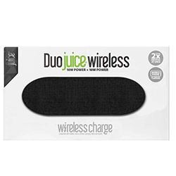 Juice 20W Dual Wireless Charger | Charge Two Devices At Once | Qi Certified for Fast Universal Wireless Charging | Power Adapter Included | iPhone 13, 13 Pro, 12, 11, X, XS, 8, Samsung, Huawei
