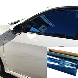 Reflektierende Einweg-Tönungsfolie für Autofenster, 10 % VLT, 50,8 cm x 25,4 cm, Blau