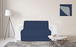 Dreams and Capricci Waterdichte Sofa Cover 3 zitplaatsen Blu Scuro/Grigio Chiaro