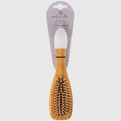 La Briantina Adele Bamboo Hair Brush, Rubber Pad and Bamboo Bristles, 22.5 x 5.5 cm