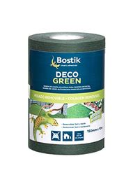 Decogreen Deco Green plakband, zelfklevend, 15 cm x 10 m, groen, zwart