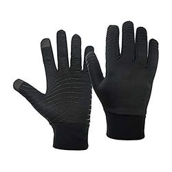 Precision Essential Warm Players Gloves Guantes para Jugadores, Negro, para niños