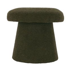 Well Home Taburete seta 'Teddy' verde Ø43x38cm