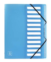 'Elba 400071326 cartellina "2nd Life riciclato PP Cover, A4, 12 tasti, Blu, 1 pezzi