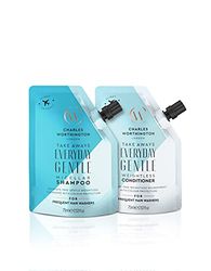 Charles Worthington Everyday Gentle Micellar Takeaway Duo, Travel Sized Daily Shampoo and Conditioner Haircare Routine, 2 x 75 ml