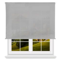 Tenda avvolgibile traslucida liscia - grigia, 90 x 175 cm (larghezza x lunghezza)/dimensioni del tessuto 87 x 170 cm