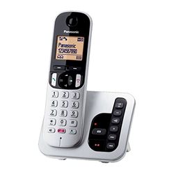 Panasonic KX-TGC260JTS Téléphone sans Fil numérique avec Messagerie téléphonique, Mains Libres, écran Lumineux et Verrouillage des appels indésirables