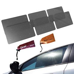 Parasol para ventana adhesivo estático Sunbat (paquete de 6) - El único parasol certificado para la ventana del carro para bebés, probado de que bloquea el 98.80% de los rayos UVR visibles, películade