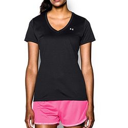 Under Armour Tech Short Sleeve V - Solid T-Shirt, Femme