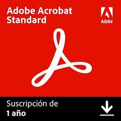 Adobe Acrobat Standard | 1 Año | PC/Mac | Código de activación enviado por email