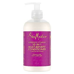 SHEA MOISTURE - Après-shampoing Femme Superfruit Complex - Système Rénovateur 10 en 1 - Beurre de Karité Nourissant - 379ml