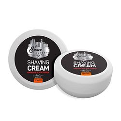 The Shave Factory Shaving Cream - Shaving Cream for Men, Shave Cream, Shaving Cream Suitable for All Skin Types, Made in Italy - 125ml (4.22 Fl. Oz) (Ginseng & Black Pepper)