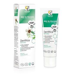 COMPTOIRS ET COMPAGNIES - Dentifrice Blancheur au Miel de Manuka IAA15+ - Protège l'Eclat des Dents - Sans Fluor et Certifié Bio - 75 ml