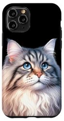 Siberian Cat Portrait Case for iPhone 11 Pro