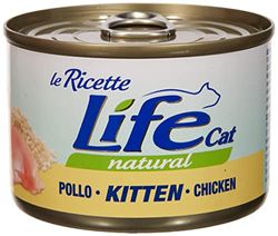 Life Cat 102301 Lattina Le Ricette con Pollo, 150 Grammi