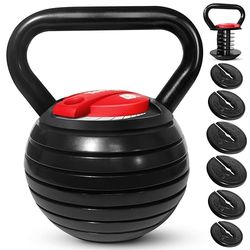 Yes4All JX7N Verstelbare Kettlebell, Gietijzeren Kettle Bell, Kettlebells Gewichtenset - 18kg