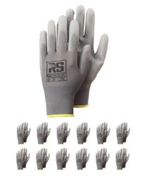 RS Ultra TEC GREY Guantes de Montaje/Talla 07, 12 Pares/Gris/Guantes de Montaje/Guantes de Trabajo/Guantes de Protección/Sujeción segura y Trabajo Preciso