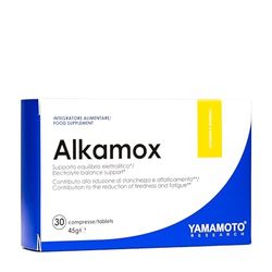 YAMAMOTO RESEARCH Alkamox 30 Compresse, Integratore Alimentare di Potassio e Magnesio in Forma Citrata, Supporta Equilibrio Elettrolitico e Funzione Muscolare, Riduce Stanchezza e Affaticamento