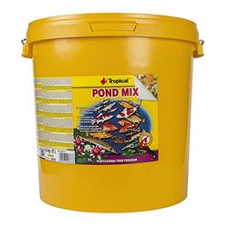 Tropical Pond Mix 21L / 3,5kg - Aliment pour Koi et Poissons d'étang, mélange de Plusieurs Types d'aliments pour Poissons d'étang