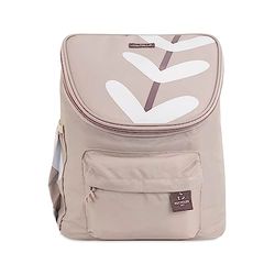 Miniland Ecothermibag Lunch Cream. Torba na lodówkę wykonana z materiałów tekstylnych z recyklingu o dużych rozmiarach, nadaje się do zawieszenia na wózku niemowlęcym.