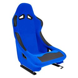 Sedile Sportivo 'BW' - Blu - Schienale Fisso - incl. Slitte