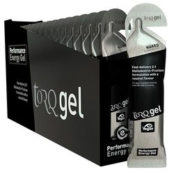 Torq Energy Gels - Naked (Flavourless) Pack of 15 - Ultimate On The Go Quick Release Energy - 30g of Carbohydrates - Running/Cycling/Sports Gels - Natural & Vegan