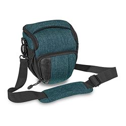 Pedea Capa para câmara *Fashion* gasolina, 17 x 20 x 13 cm (largura x altura x profundidade), bolsa para câmara flex, bolsa para câmara pequena, bolsa de ombro para câmara, bolsa para câmara de