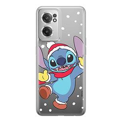 ERT GROUP mobiltelefonfodral för Oneplus NORD CE 2 originalt och officiellt licensierat Disney mönster Stitch 009 optimalt anpassad till formen på mobiltelefonen, gedeeltelijk transparant