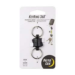 Nite-ize Sleutelhanger 360 Magnetische Snelle Schakelaar, Magnetische Vergrendeling Gespleten Ringen voor Sleutels