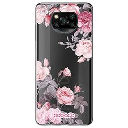 ERT GROUP mobiltelefonfodral för Xiaomi POCOPHONE X3 originalt och officiellt licensierat Babaco mönster Flowers 055 optimalt anpassad till formen på mobiltelefonen, gedeeltelijk transparant