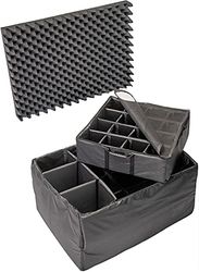 Peli 1665 Set de divisores Acolchados, Accesorio Original para Maletas Peli Protector, Compatible con: Peli 1650, Color: Negro/Amarillo