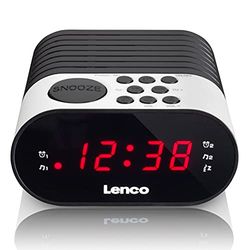 Lenco CR-07 Color Blanco Radio reloj