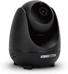 Konnek Stein Security Camera Indoor Cameras 1080P HD 360 Degree Monitoring Smart Motion Detection IR Night Vision Two-Way Audio Black